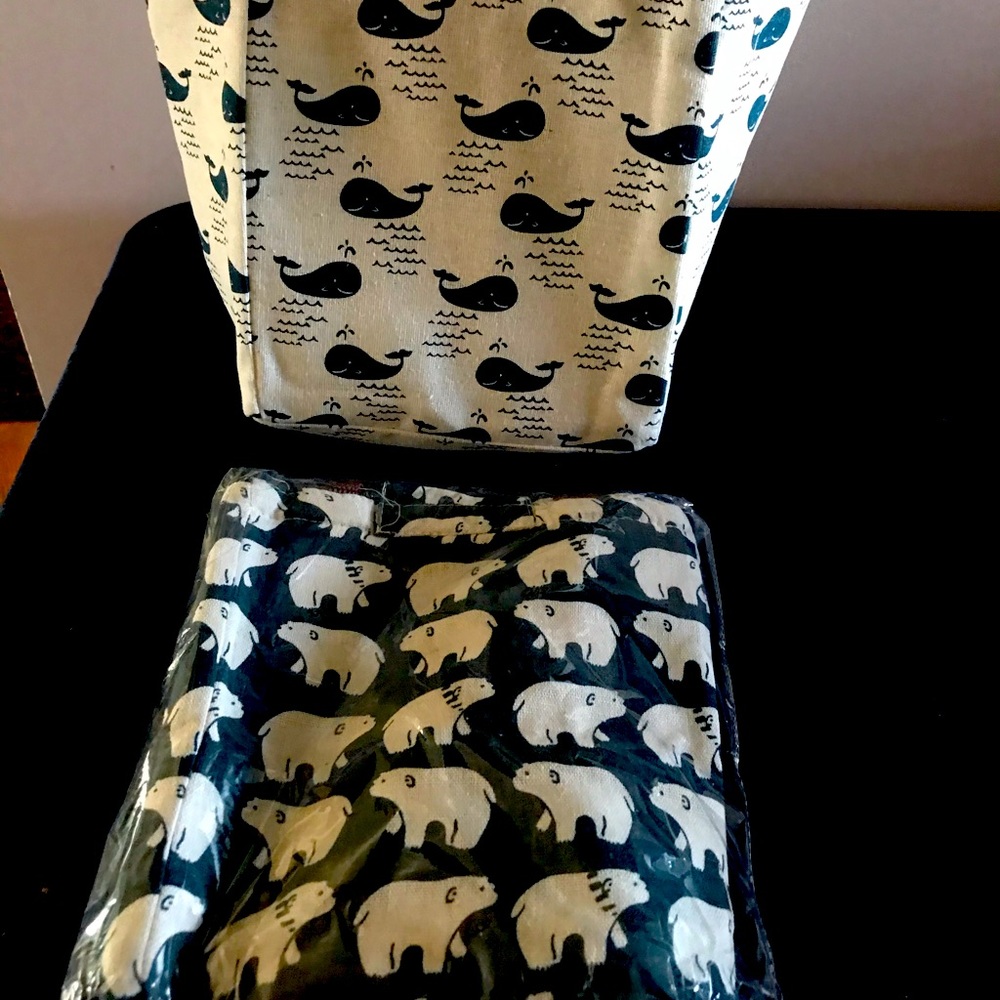 Reusable insulated lunch bags. Two styles.
